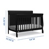 image:imageSimmons Kids Carter 6in1 Convertible Crib  Greenguard Gold Certified Bianca WhiteBlack Ebony