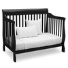 image:imageSimmons Kids Carter 6in1 Convertible Crib  Greenguard Gold Certified Bianca WhiteEbony Black
