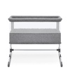 image:imageSimmons Kids Deluxe Bedside Bassinet  by The Bed Bassinet Features Breathable Mesh Sides for Airflow Wheels amp Adjustable Height Grey Tweed