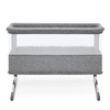 image:imageSimmons Kids Deluxe Bedside Bassinet  by The Bed Bassinet Features Breathable Mesh Sides for Airflow Wheels amp Adjustable Height Grey Tweed