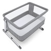 image:imageSimmons Kids Deluxe Bedside Bassinet  by The Bed Bassinet Features Breathable Mesh Sides for Airflow Wheels amp Adjustable Height Grey Tweed
