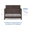 image:imageSimmons Kids Foundry 6in1 Convertible Baby Crib Rustic Grey with Matte Black
