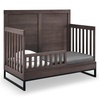 image:imageSimmons Kids Foundry 6in1 Convertible Baby Crib Rustic Grey with Matte Black
