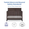 image:imageSimmons Kids Foundry 6in1 Convertible Baby Crib Rustic Grey with Matte Black