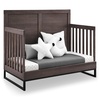 image:imageSimmons Kids Foundry 6in1 Convertible Baby Crib Rustic Grey with Matte Black