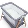 image:imageSimmons Kids Koi by The Bed Bassinet with Breathable Mesh and Natural Beechwood Legs Dove Grey