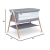 image:imageSimmons Kids Koi by The Bed Bassinet with Breathable Mesh and Natural Beechwood Legs Dove Grey