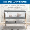 image:imageSimmons Kids Koi by The Bed Bassinet with Breathable Mesh and Natural Beechwood Legs Dove Grey
