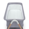 image:imageSimmons Kids Koi by The Bed Bassinet with Breathable Mesh and Natural Beechwood Legs Dove Grey