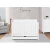 image:imageSimmons Kids Logan 6in1 Convertible Crib with Underdrawer  Greenguard Gold Certified ChestnutBianca White