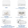 image:imageSimmons Kids Logan 6in1 Convertible Crib with Underdrawer  Greenguard Gold Certified ChestnutBianca White