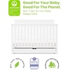 image:imageSimmons Kids Logan 6in1 Convertible Crib with Underdrawer  Greenguard Gold Certified ChestnutBianca White