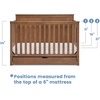 image:imageSimmons Kids Logan 6in1 Convertible Crib with Underdrawer  Greenguard Gold Certified ChestnutChestnut