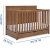 image:imageSimmons Kids Logan 6in1 Convertible Crib with Underdrawer  Greenguard Gold Certified ChestnutChestnut