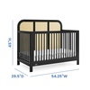 image:imageSimmons Kids Theo 6in1 Convertible Crib  Greenguard Gold Certified BlackTextured Almond