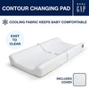 image:imagebabyGap Contoured Changing Pad with Cooling Cover by Delta Children Grey StripeGrey Stripe