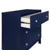 image:imagebabyGap Legacy 3 Drawer Dresser with Interlocking Drawers by Delta Children NavyLight BlueNavyLight Blue