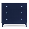 image:imagebabyGap Legacy 3 Drawer Dresser with Interlocking Drawers by Delta Children NavyLight BlueNavyLight Blue