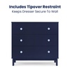 image:imagebabyGap Legacy 3 Drawer Dresser with Interlocking Drawers by Delta Children NavyLight BlueNavyLight Blue