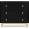 image:imagebabyGap Legacy 3 Drawer Dresser with Leather Pulls and Interlocking Drawers by Delta Children EbonyNaturalEbonyNatural