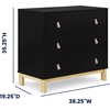 image:imagebabyGap Legacy 3 Drawer Dresser with Leather Pulls and Interlocking Drawers by Delta Children EbonyNaturalEbonyNatural