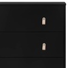 image:imagebabyGap Legacy 3 Drawer Dresser with Leather Pulls and Interlocking Drawers by Delta Children EbonyNaturalEbonyNatural
