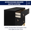 image:imagebabyGap Legacy 3 Drawer Dresser with Leather Pulls and Interlocking Drawers by Delta Children EbonyNaturalEbonyNatural