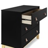 image:imagebabyGap Legacy 3 Drawer Dresser with Leather Pulls and Interlocking Drawers by Delta Children EbonyNaturalEbonyNatural