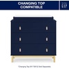 image:imagebabyGap Legacy 3 Drawer Dresser with Leather Pulls and Interlocking Drawers by Delta Children EbonyNaturalNavyNatural