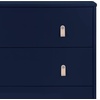 image:imagebabyGap Legacy 3 Drawer Dresser with Leather Pulls and Interlocking Drawers by Delta Children EbonyNaturalNavyNatural