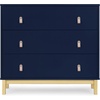 image:imagebabyGap Legacy 3 Drawer Dresser with Leather Pulls and Interlocking Drawers by Delta Children EbonyNaturalNavyNatural
