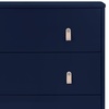 image:imagebabyGap Legacy 3 Drawer Dresser with Leather Pulls and Interlocking Drawers by Delta Children EbonyNaturalNavyNatural