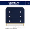 image:imagebabyGap Legacy 3 Drawer Dresser with Leather Pulls and Interlocking Drawers by Delta Children EbonyNaturalNavyNatural
