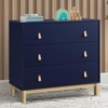 image:imagebabyGap Legacy 3 Drawer Dresser with Leather Pulls and Interlocking Drawers by Delta Children EbonyNaturalNavyNatural
