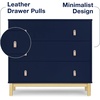 image:imagebabyGap Legacy 3 Drawer Dresser with Leather Pulls and Interlocking Drawers by Delta Children EbonyNaturalNavyNatural