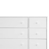 image:imagebabyGap Legacy 6 Drawer Dresser with Leather Pulls and Interlocking Drawers by Delta Children  Greenguard Gold Certified Sage Green wNaturalBianca White
