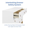 image:imagebabyGap Legacy 6 Drawer Dresser with Leather Pulls and Interlocking Drawers by Delta Children  Greenguard Gold Certified Sage Green wNaturalBianca WhiteNatural
