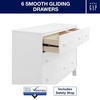 image:imagebabyGap Legacy 6 Drawer Dresser with Leather Pulls and Interlocking Drawers by Delta Children  Greenguard Gold Certified Sage Green wNaturalBianca White