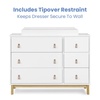 image:imagebabyGap Legacy 6 Drawer Dresser with Leather Pulls and Interlocking Drawers by Delta Children  Greenguard Gold Certified Sage Green wNaturalBianca WhiteNatural