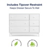 image:imagebabyGap Legacy 6 Drawer Dresser with Leather Pulls and Interlocking Drawers by Delta Children  Greenguard Gold Certified Sage Green wNaturalBianca White