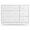 image:imagebabyGap Legacy 6 Drawer Dresser with Leather Pulls and Interlocking Drawers by Delta Children  Greenguard Gold Certified Sage Green wNaturalBianca White