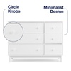 image:imagebabyGap Legacy 6 Drawer Dresser with Leather Pulls and Interlocking Drawers by Delta Children  Greenguard Gold Certified Sage Green wNaturalBianca White