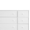 image:imagebabyGap Legacy 6 Drawer Dresser with Leather Pulls and Interlocking Drawers by Delta Children  Greenguard Gold Certified Sage Green wNaturalBianca White
