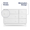 image:imagebabyGap Legacy 6 Drawer Dresser with Leather Pulls and Interlocking Drawers by Delta Children  Greenguard Gold Certified Sage Green wNaturalBianca White