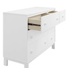 image:imagebabyGap Legacy 6 Drawer Dresser with Leather Pulls and Interlocking Drawers by Delta Children  Greenguard Gold Certified Sage Green wNaturalBianca White