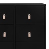 image:imagebabyGap Legacy 6 Drawer Dresser with Leather Pulls and Interlocking Drawers by Delta Children  Greenguard Gold Certified Sage Green wNaturalEbonyNatural