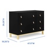 image:imagebabyGap Legacy 6 Drawer Dresser with Leather Pulls and Interlocking Drawers by Delta Children  Greenguard Gold Certified Sage Green wNaturalEbonyNatural