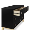 image:imagebabyGap Legacy 6 Drawer Dresser with Leather Pulls and Interlocking Drawers by Delta Children  Greenguard Gold Certified Sage Green wNaturalEbonyNatural