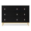 image:imagebabyGap Legacy 6 Drawer Dresser with Leather Pulls and Interlocking Drawers by Delta Children  Greenguard Gold Certified Sage Green wNaturalEbonyNatural