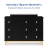 image:imagebabyGap Legacy 6 Drawer Dresser with Leather Pulls and Interlocking Drawers by Delta Children  Greenguard Gold Certified Sage Green wNaturalEbonyNatural